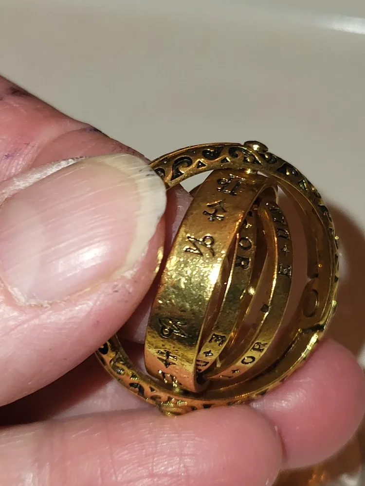 Vintage Armillary Sphere Ring - Gold image indicator(9)