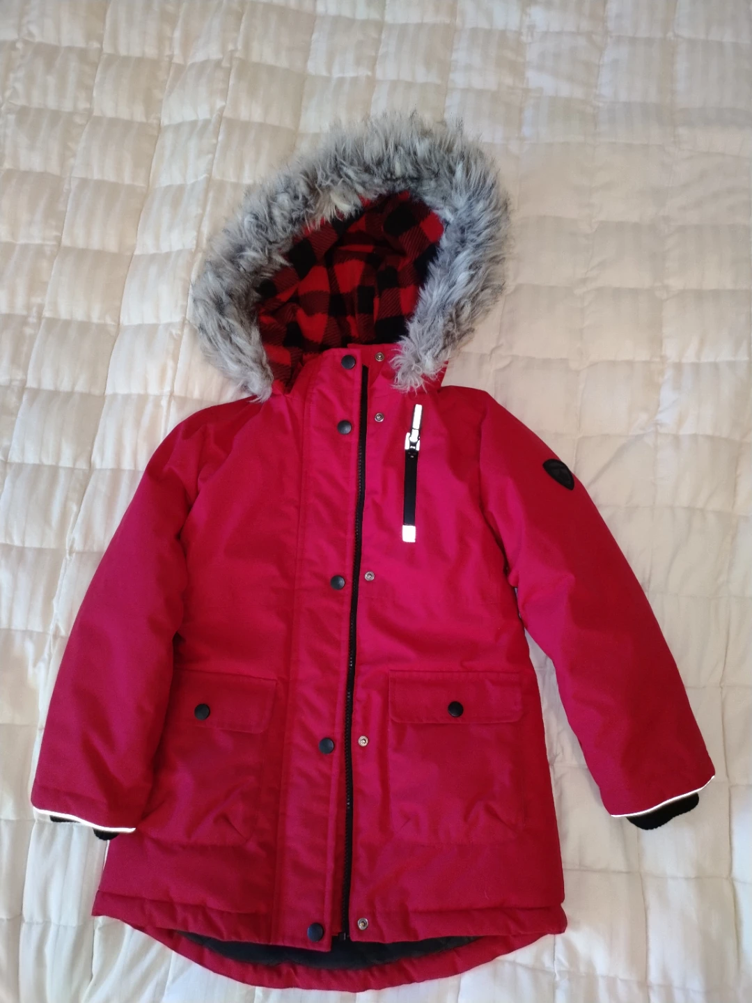 Canadiana Red Winter Parka - Size S