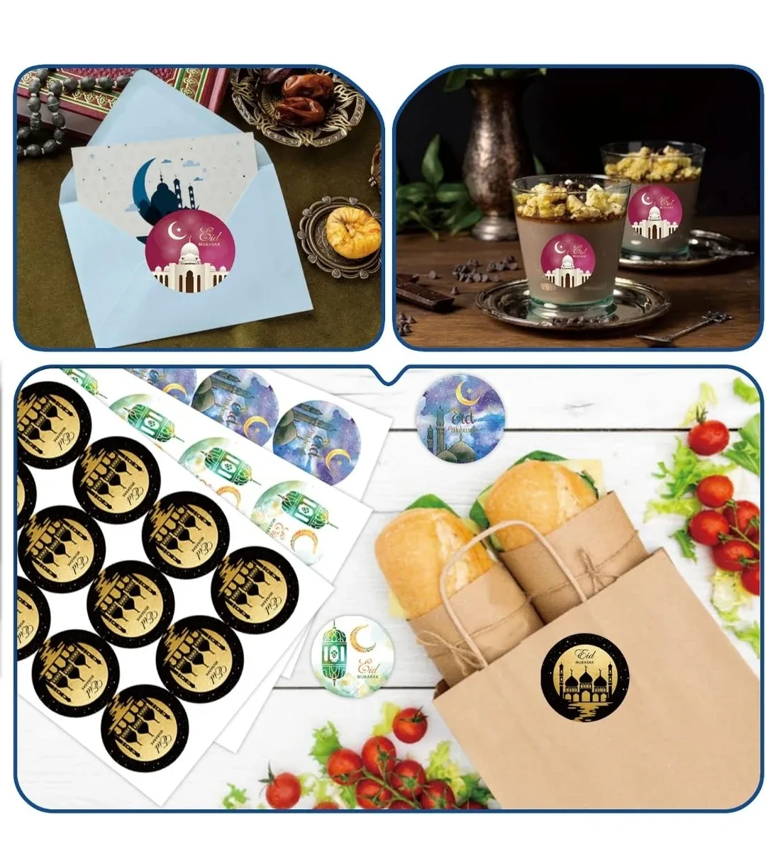 Eid Mubarak Stickers - Assorted Designs image indicator(2)