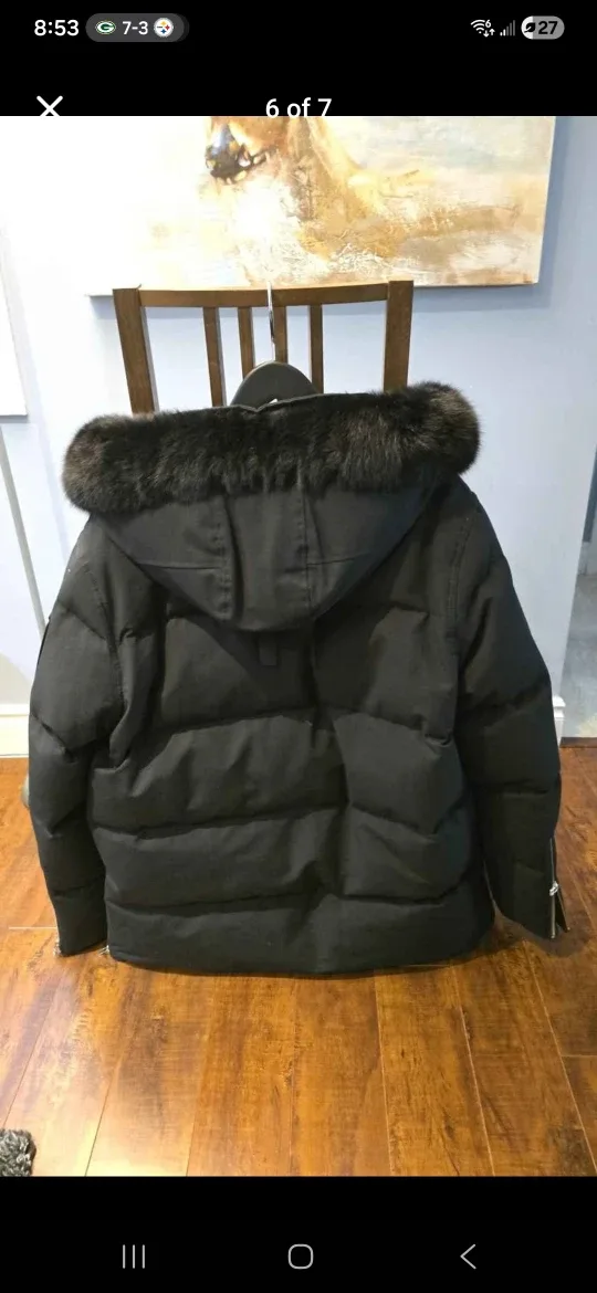 Moose Knuckles Down Filled Black Winter Jacket image indicator(2)