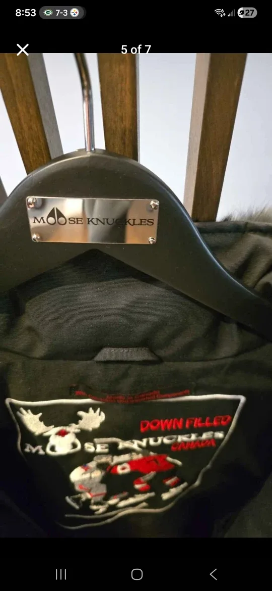 Moose Knuckles Down Filled Black Winter Jacket image indicator(3)