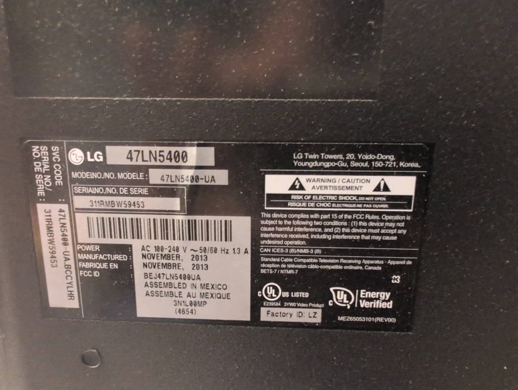 LG 47-inch  LED TV - photo 4