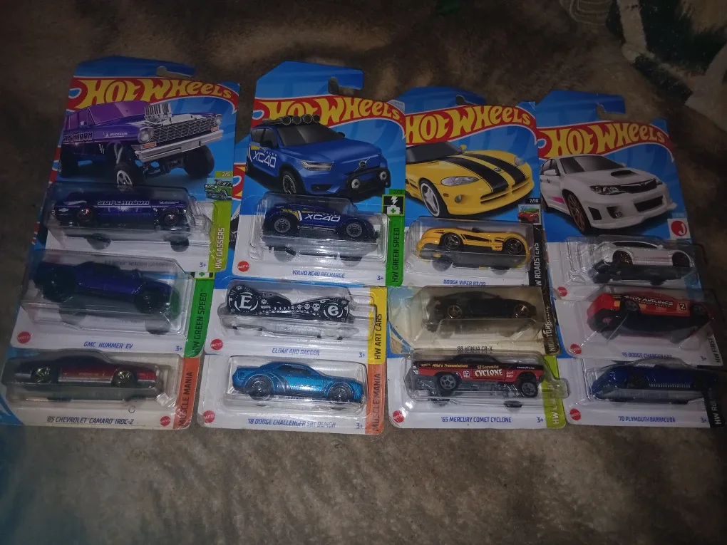 Hot Wheels Diecast Cars - Assorted Models
