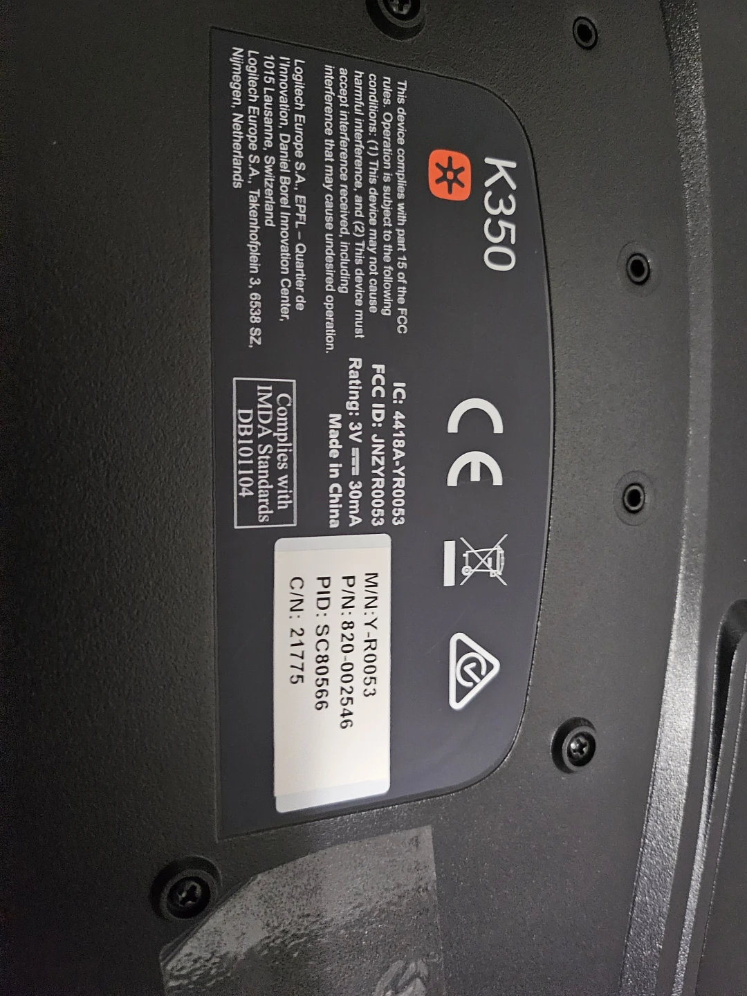 Logitech K350 Wireless Wave Keyboard - photo 2