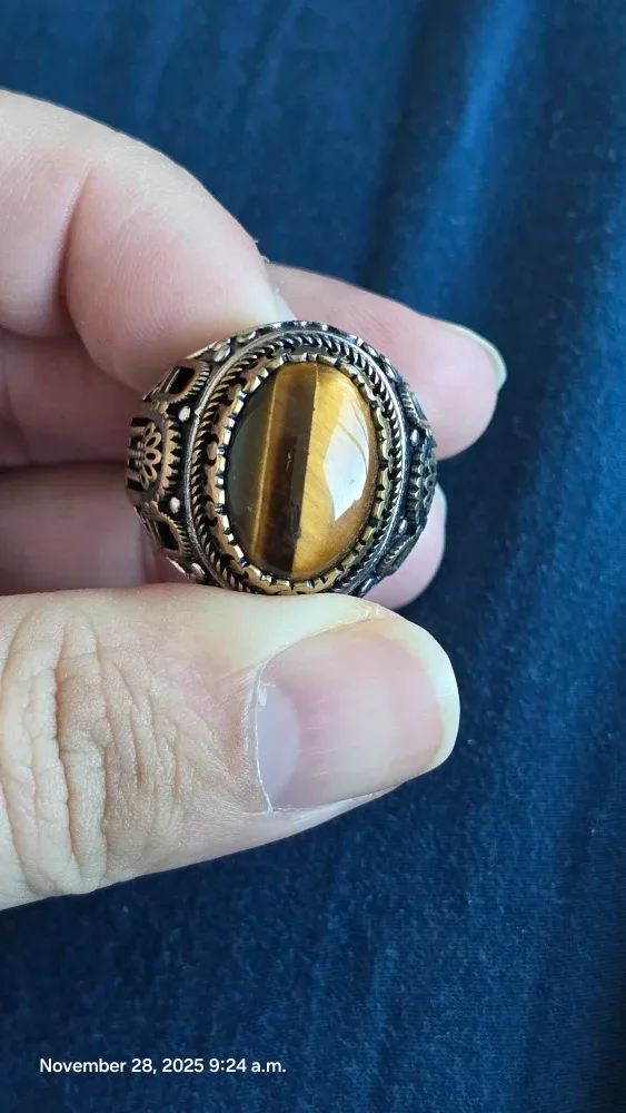 Tiger's Eye Gemstone Ring