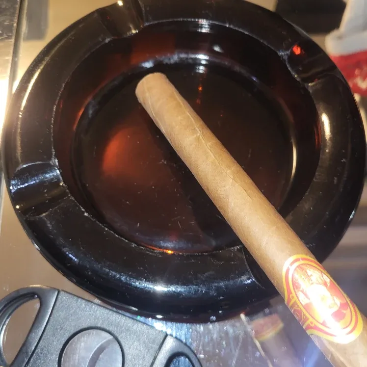 Vitage dark brown Glass Ashtray