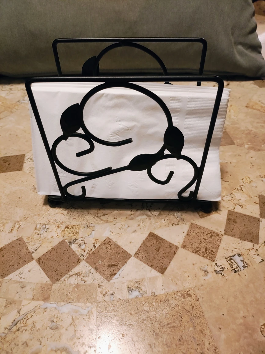 Black Metal Napkin Holder