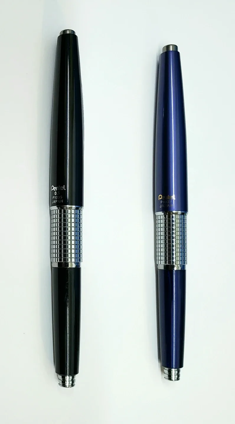 Pentel Kerry Mechanical Pencils - Black (0.5mm) & Blue (0.7mm) image indicator(2)
