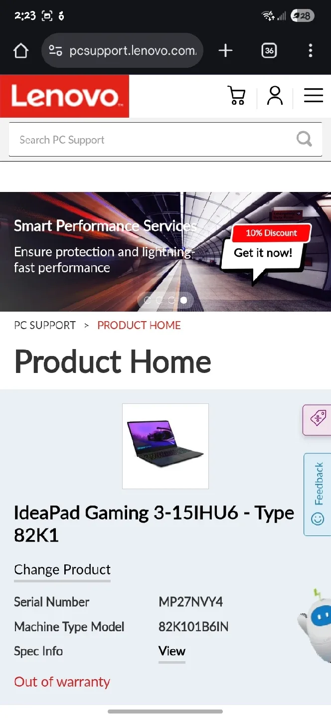 Lenovo IdeaPad Gaming 3 15IHU6 Laptop image indicator(6)