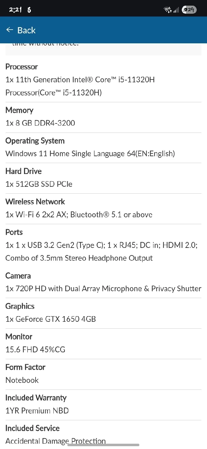 Lenovo IdeaPad Gaming 3 15IHU6 Laptop image indicator(7)