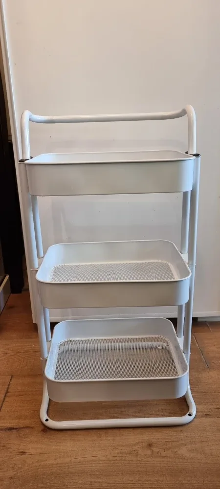 IKEA RÅSHULT White Rolling Cart