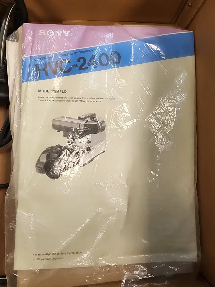 Sony Trinitron HVC-2400 Video Camera image indicator(7)