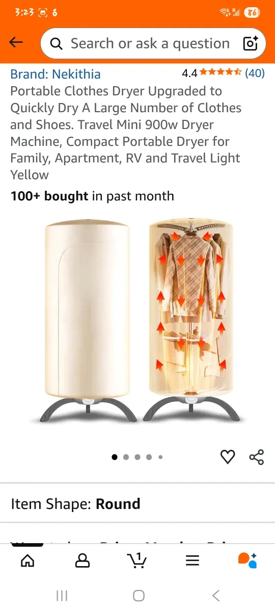 Portable Clothes Dryer - New!