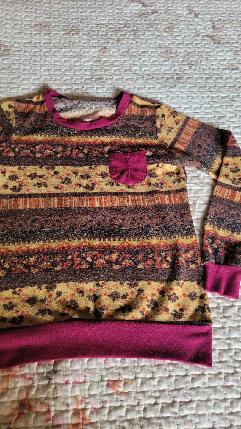 Patterned Long Sleeve Top, small 🥕 image indicator(2)