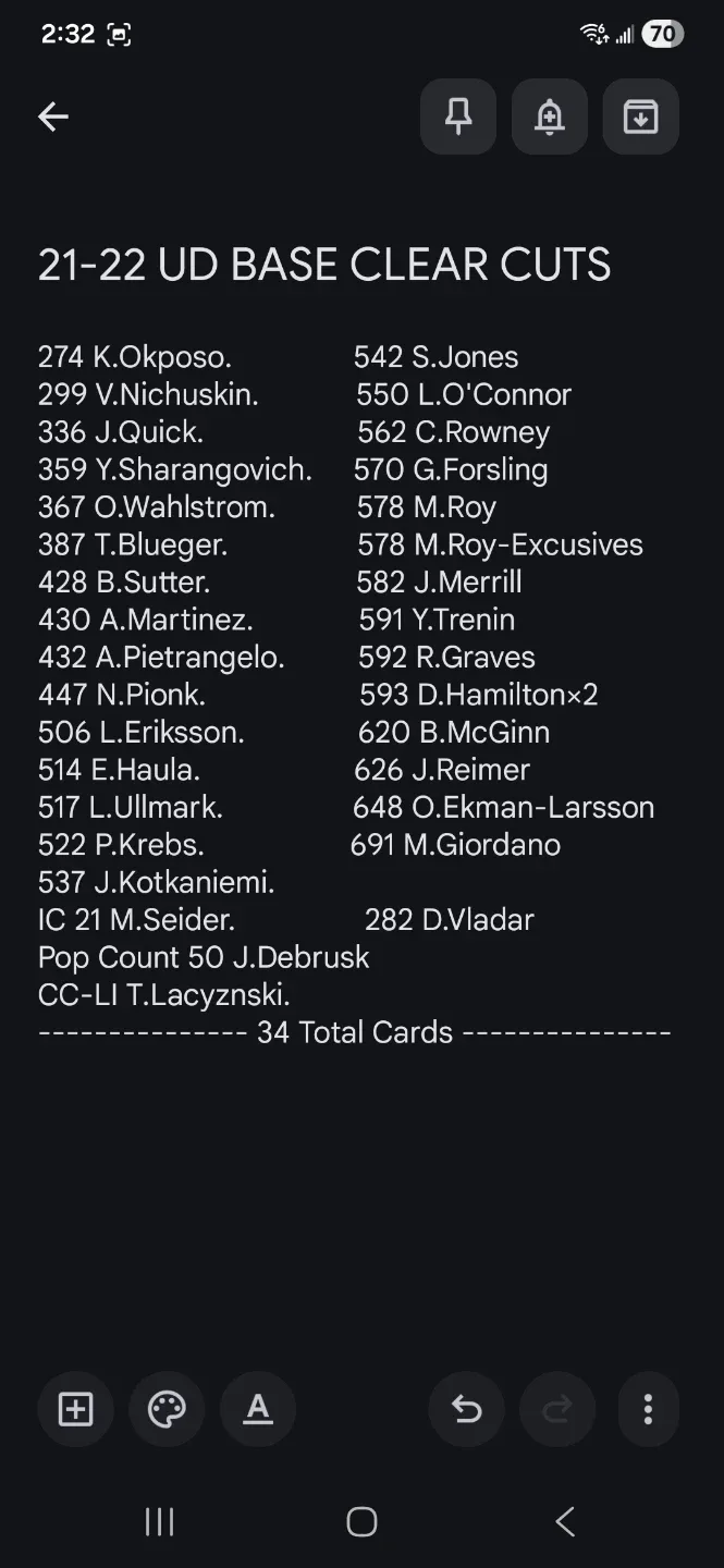 Upper Deck Hockey Cards - 34 Card Lot image indicator(4)