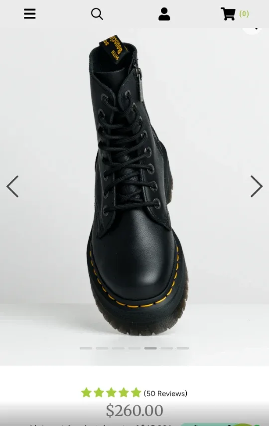 Dr. Martens Jadon Platform 8-Eye Boot US 8 (retail  $294) image indicator(3)