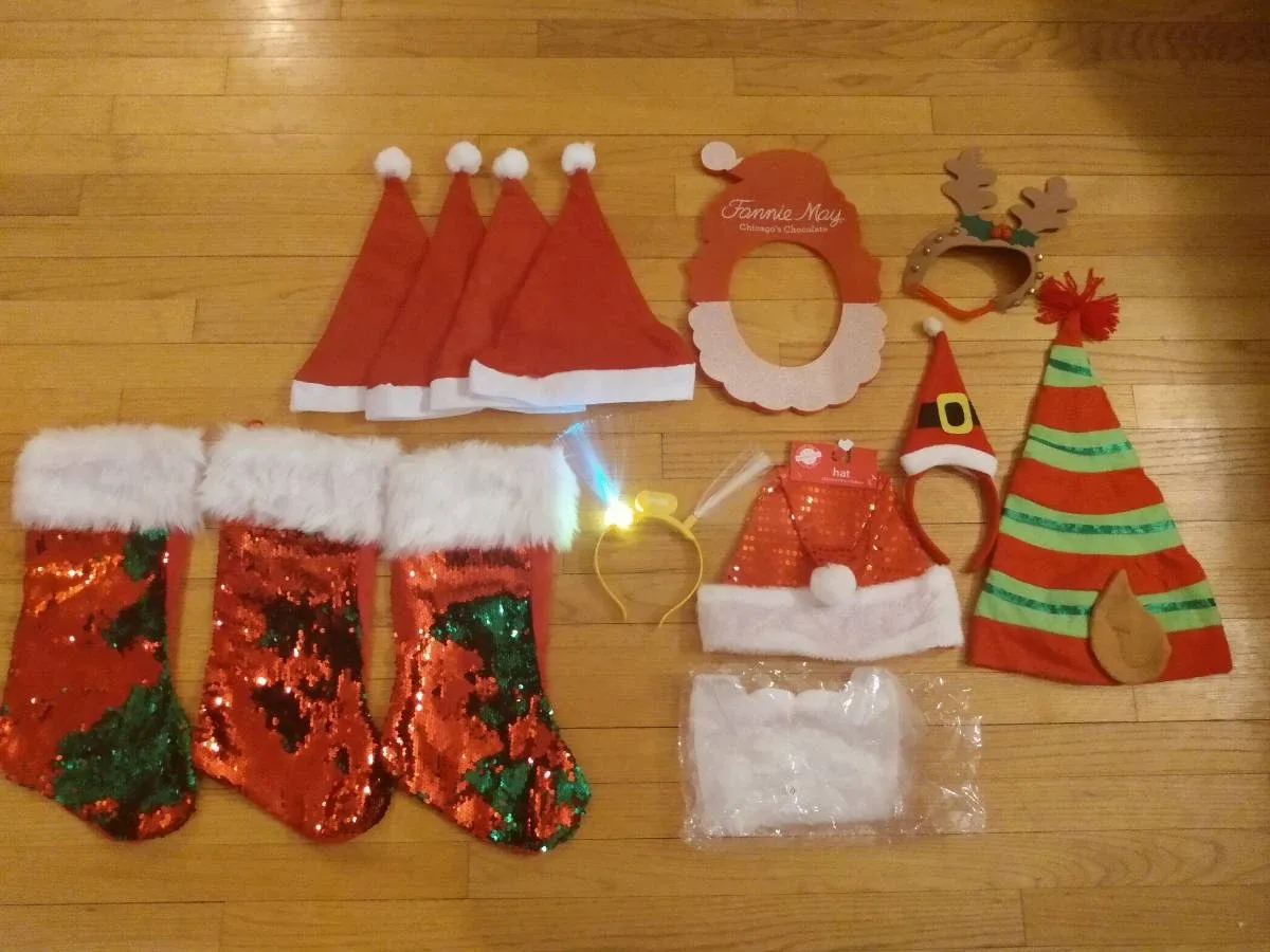 Christmas Holiday Costume & Decoration Lot