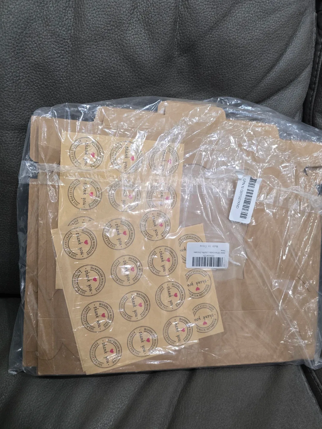 Kraft Paper Bakery Boxes with Window & Stickers image indicator(4)