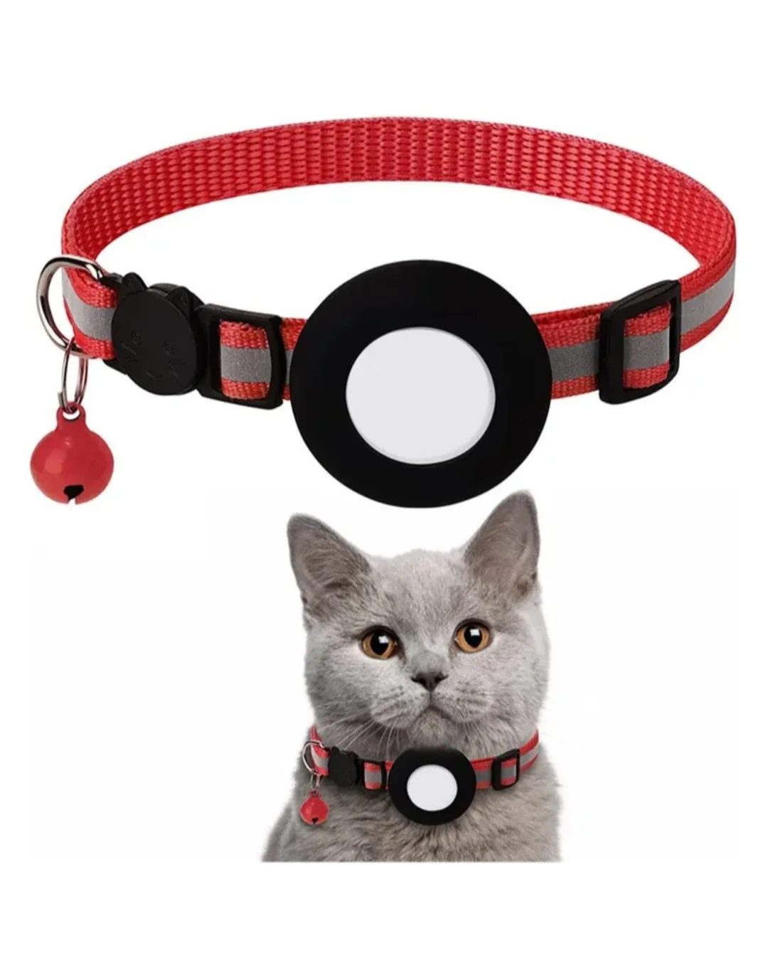 Cat Collar with Bell & AirTag Holder image indicator(5)