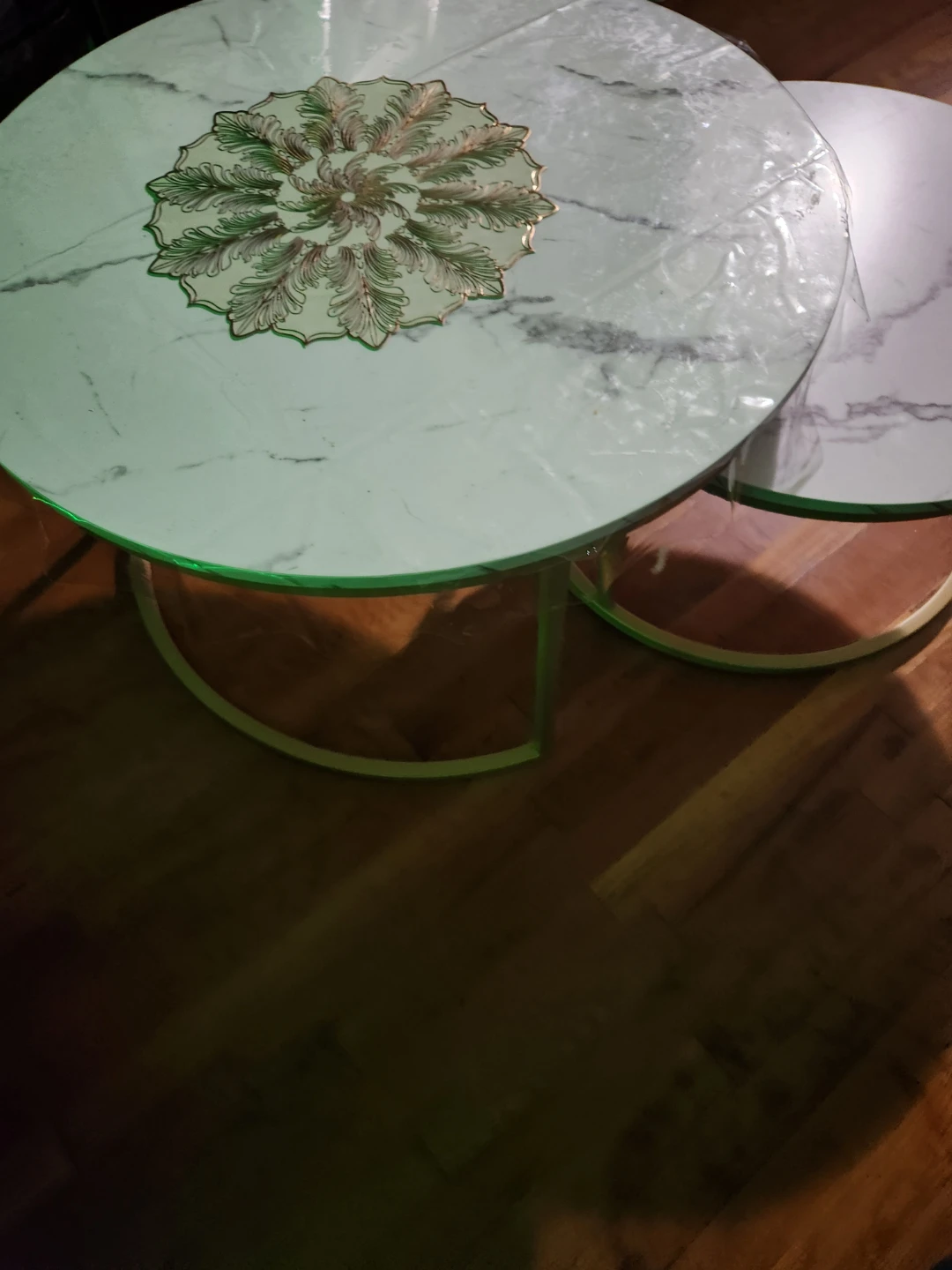 Nesting Coffee Tables - Marble & Gold - photo 3