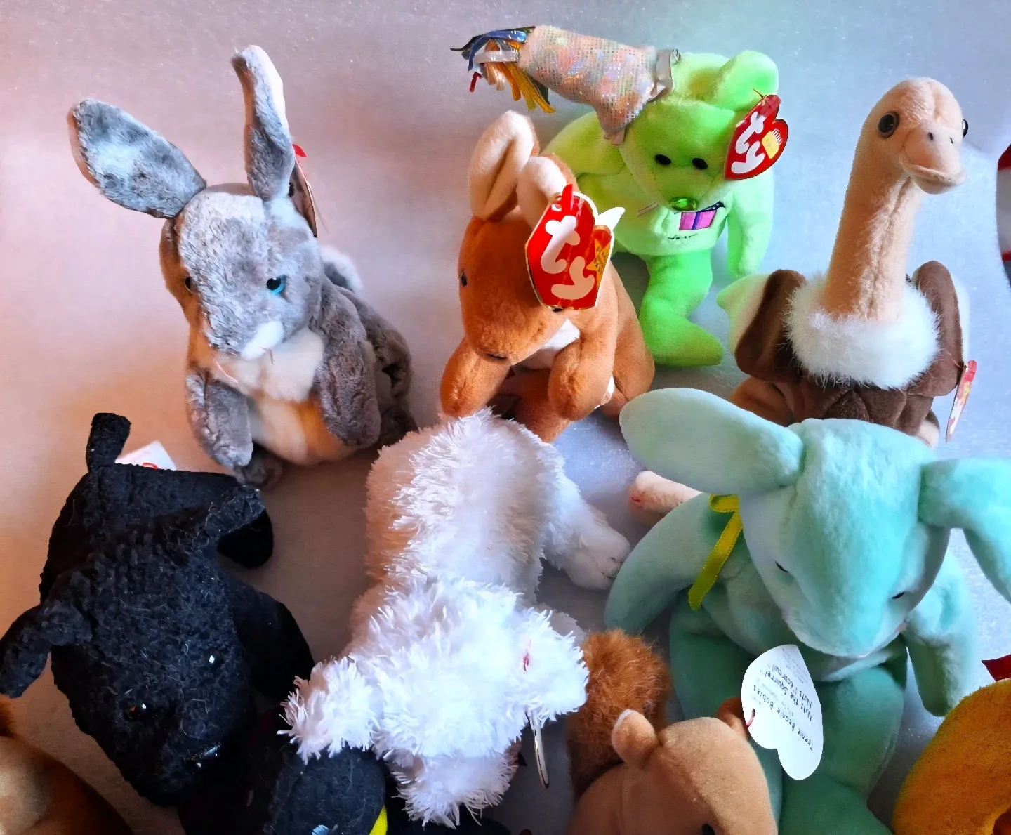 Lot of  21 Vtg. TY Beanie Babies including PRINCESS, MILLENIUM + image indicator(4)