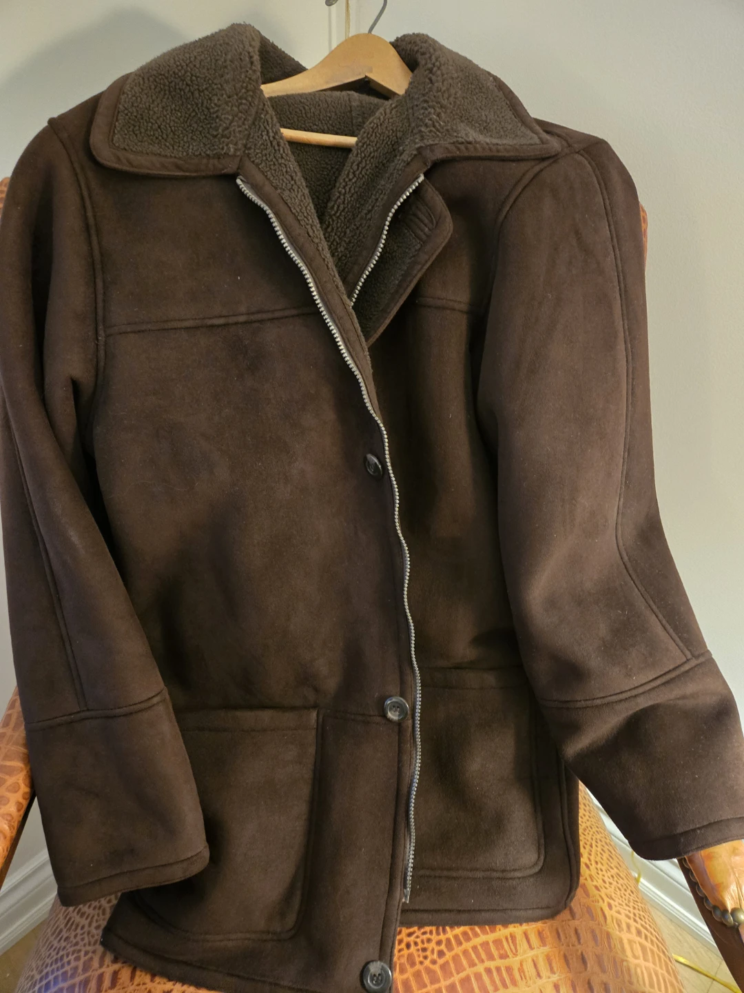 Mantles Brown Shearling Jacket (L/G) - photo 2