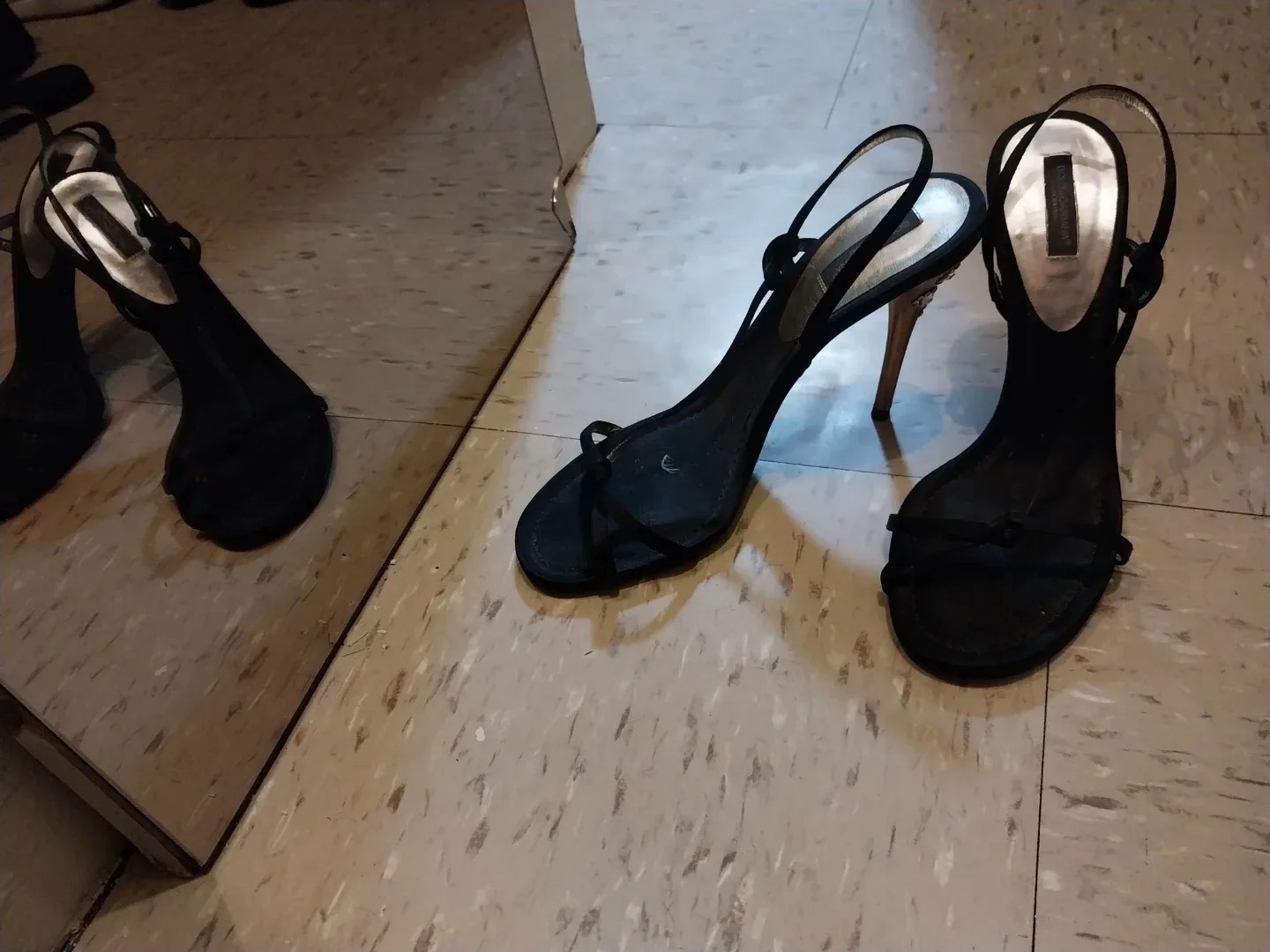 VINTAGE ab fab Dolce & Gabbana Black Heels Size 38.5 image indicator(6)