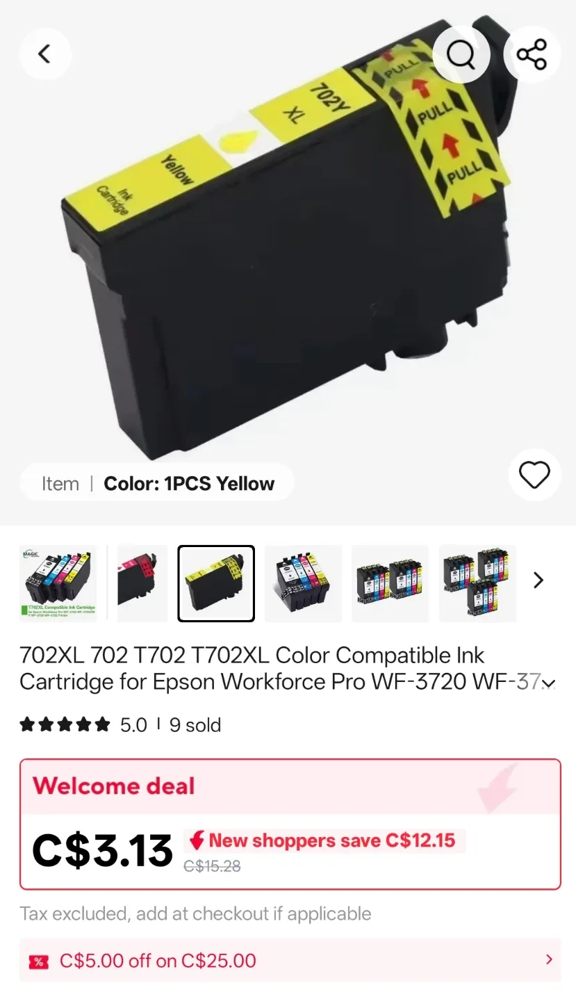 Epson WorkForce Pro WF-3720 All-In-One Inkjet Printer image indicator(5)