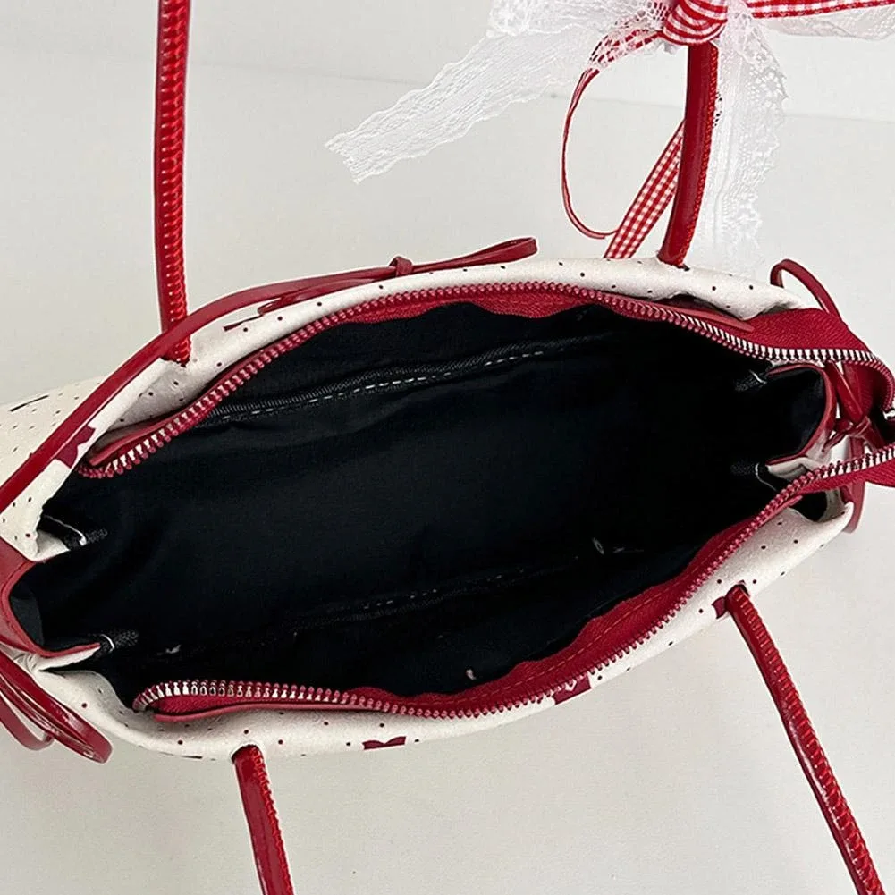 🎀 Sweet French Bow Shoulder Bag – Stylish & Versatile image indicator(3)