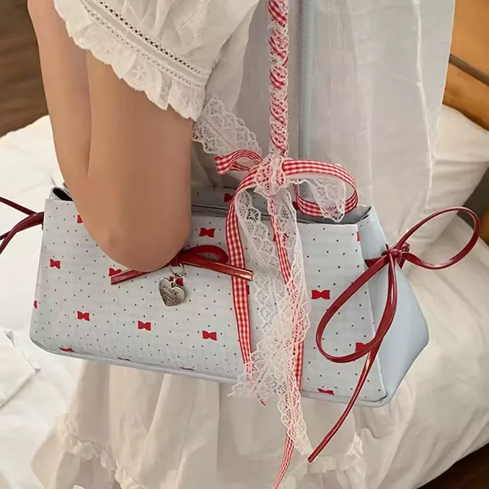 🎀 Sweet French Bow Shoulder Bag – Stylish & Versatile image indicator(5)