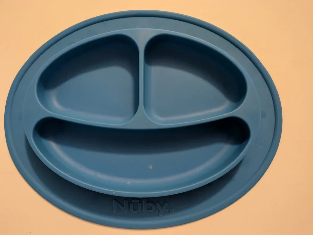 Nuby Blue Divided Plate