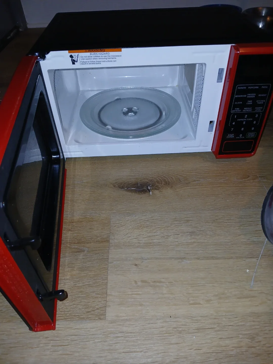 Red Microwave Oven image indicator(2)