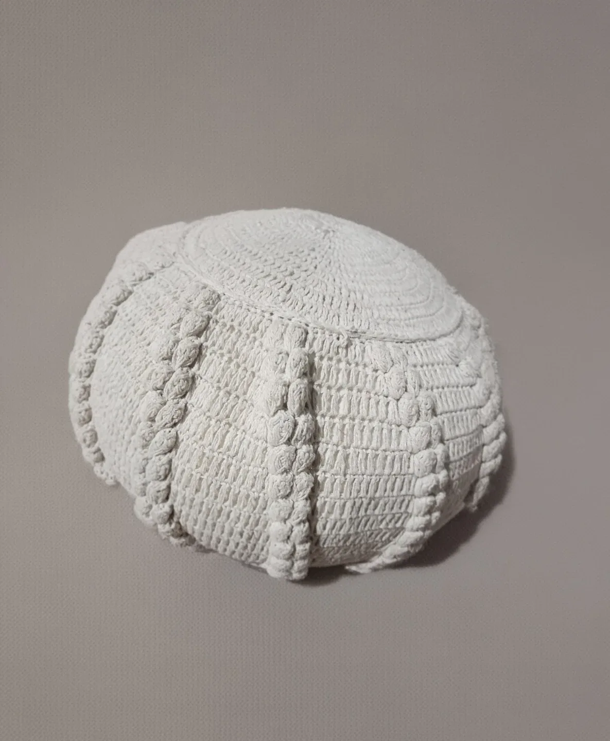 Handmade Knitted Pouf Ottoman image indicator(5)