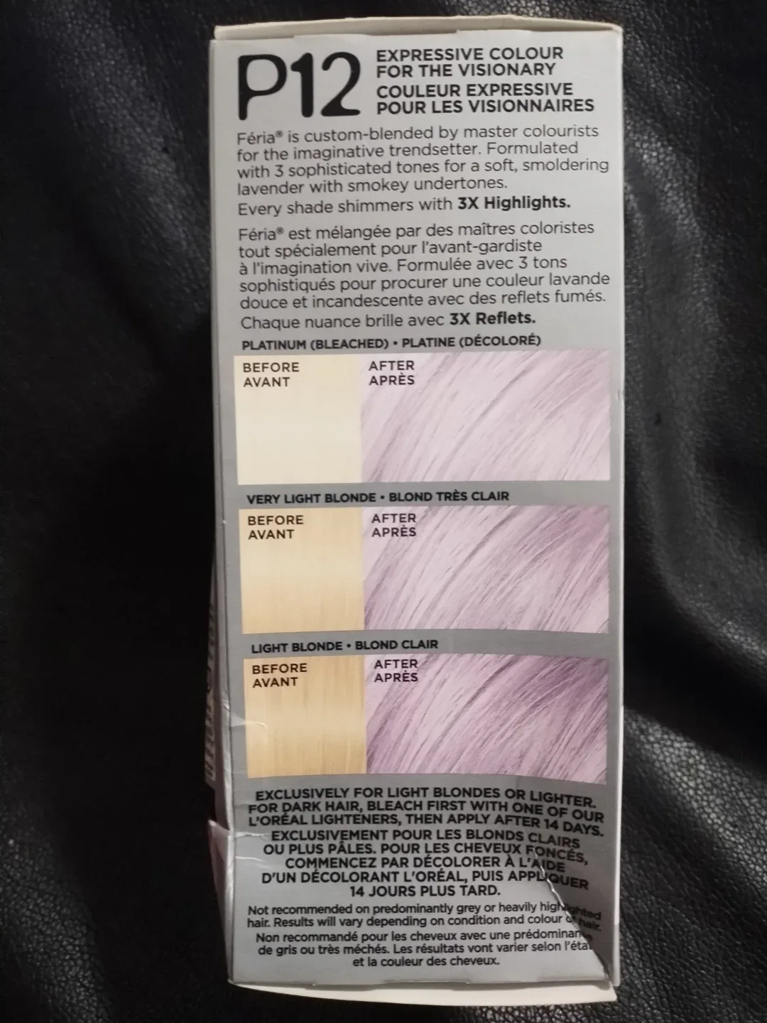 L'Oreal Feria P12 Lavender Dusk Hair Dye image indicator(3)