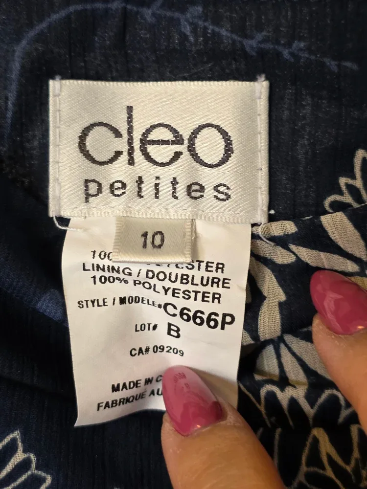 Cleo Blue And White Floral Print Skirt image indicator(4)