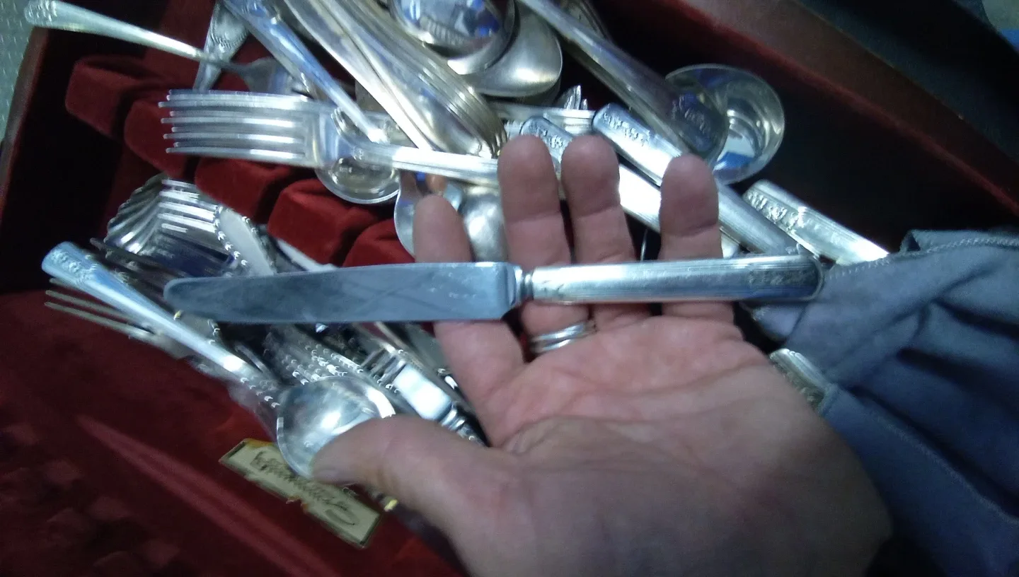 Vintage Community Plate Silverware Set image indicator(10)