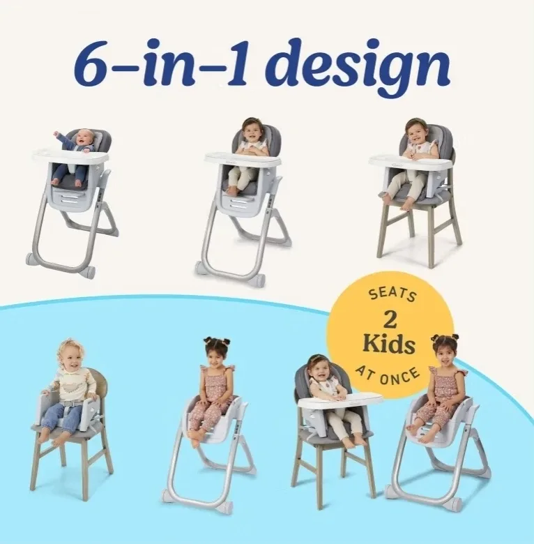 Foldable 7-in-1 Graco High Chair - Grey image indicator(7)