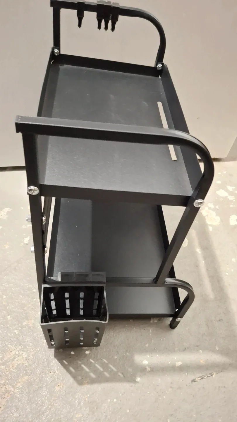 2 tier metal organizer shelf image indicator(3)