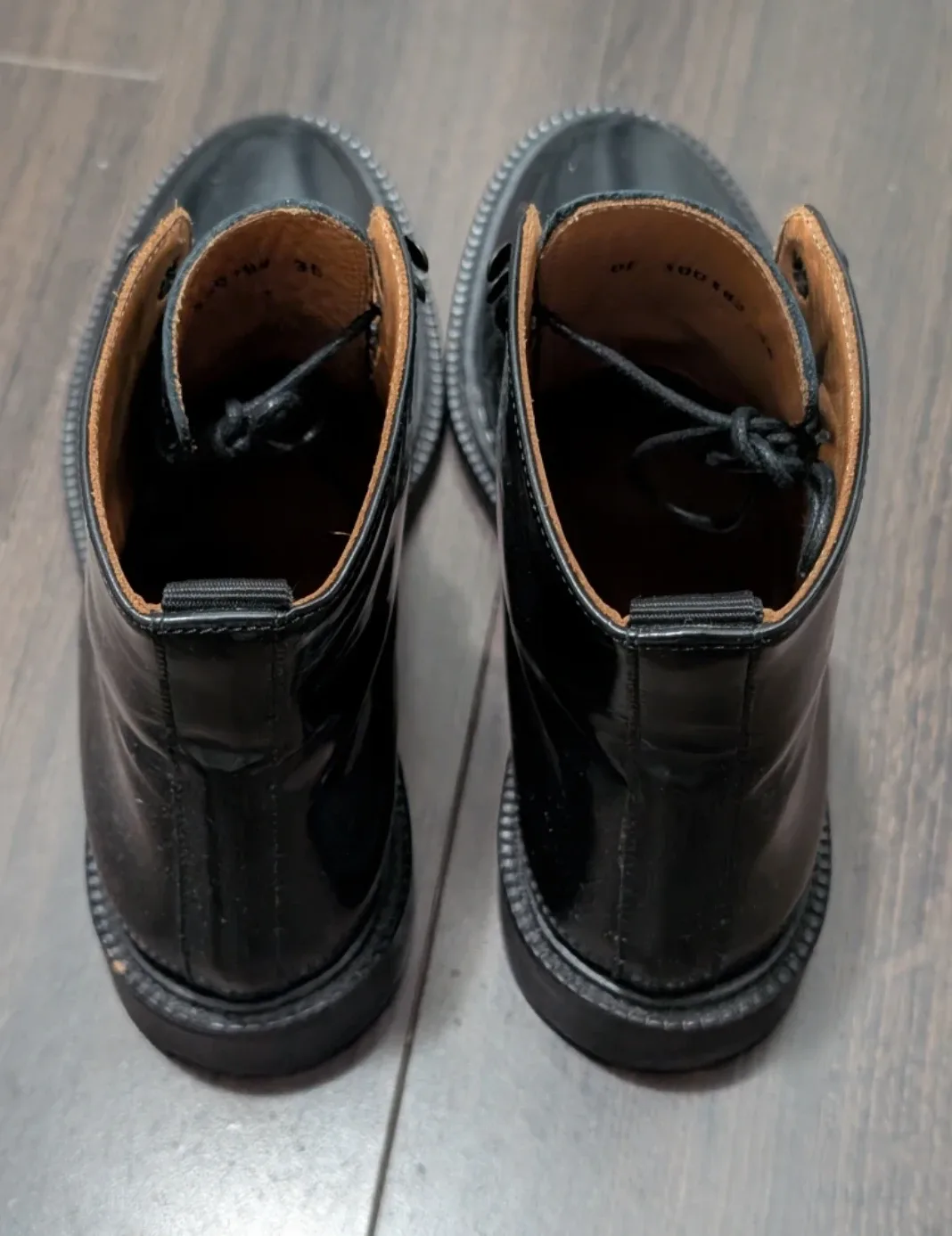 Black Leather Ankle Boots Size 36 image indicator(3)