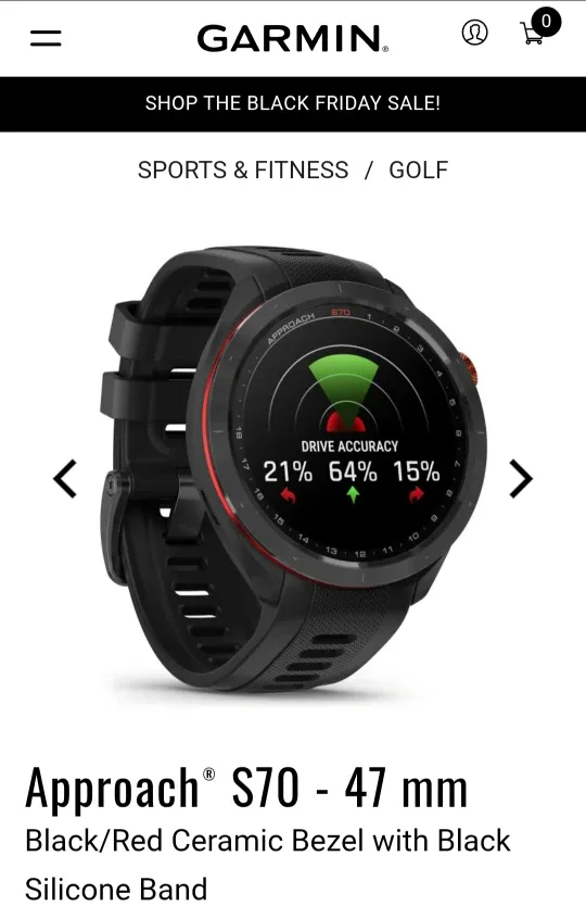 Brand new , still on box Garmin Approach S70 - 47 mm $850 no tax image indicator(3)