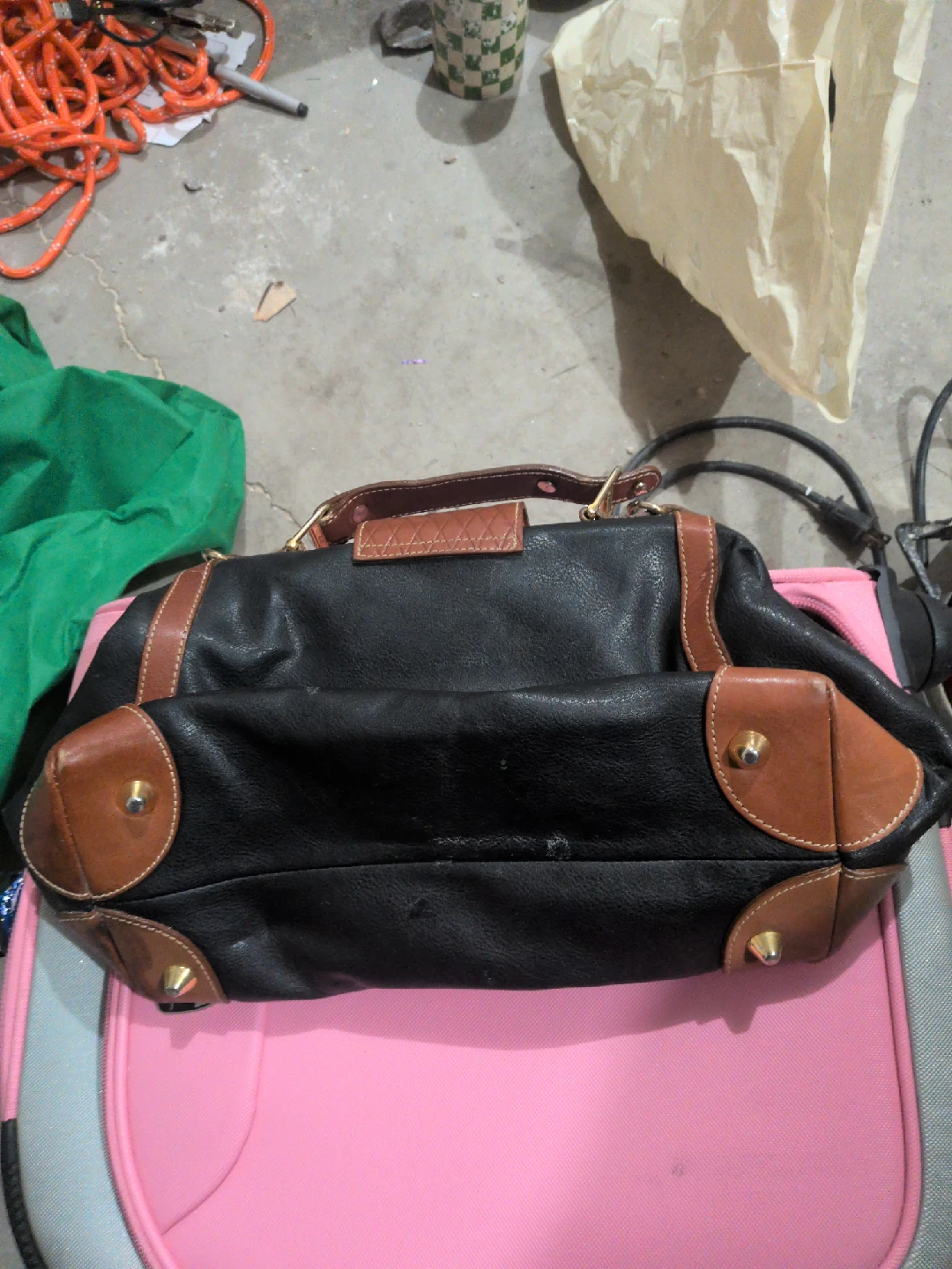 Vientti Black & Brown Leather Handbag - photo 3