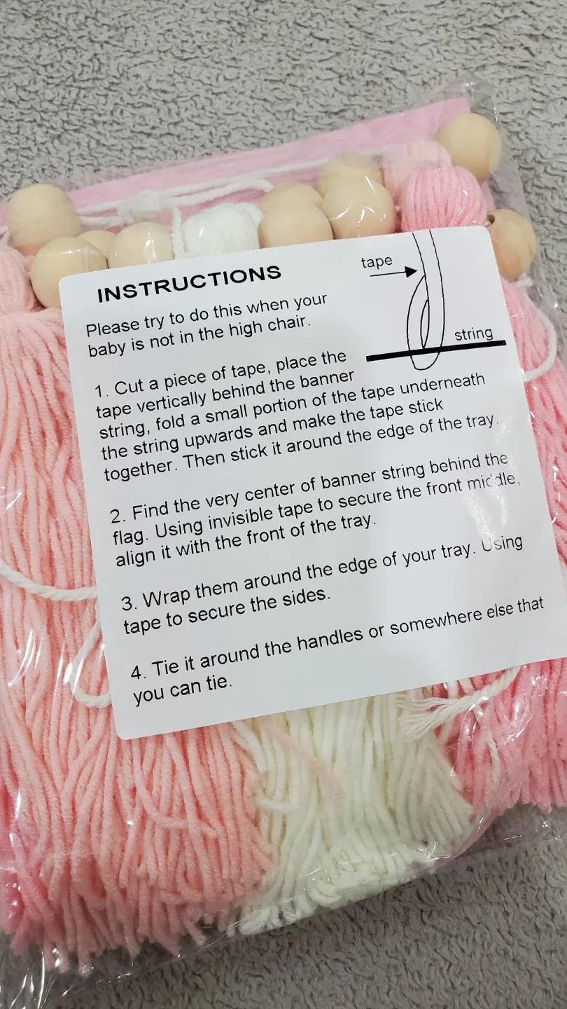 Strawberry 1st Birthday High Chair Banner image indicator(4)