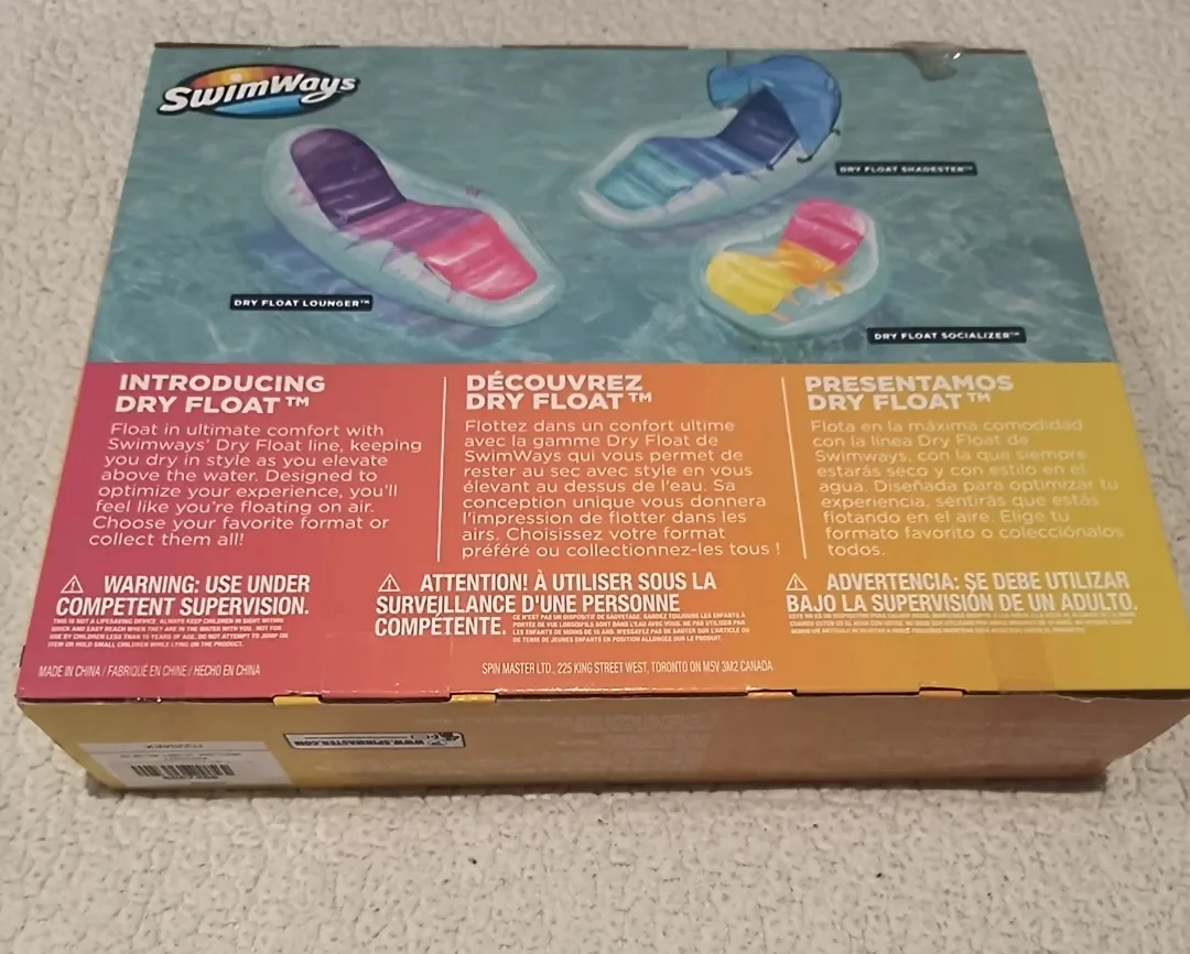 SwimWays Dry Float Socializer Pool Float - NEW in Box! image indicator(4)