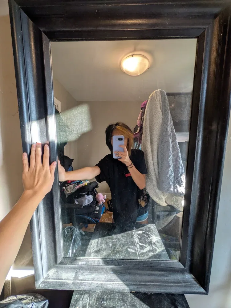 Large Framed Mirror image indicator(2)