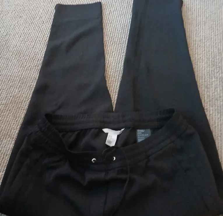 H&M Black Jogger Pants - Size 40 thumbnail