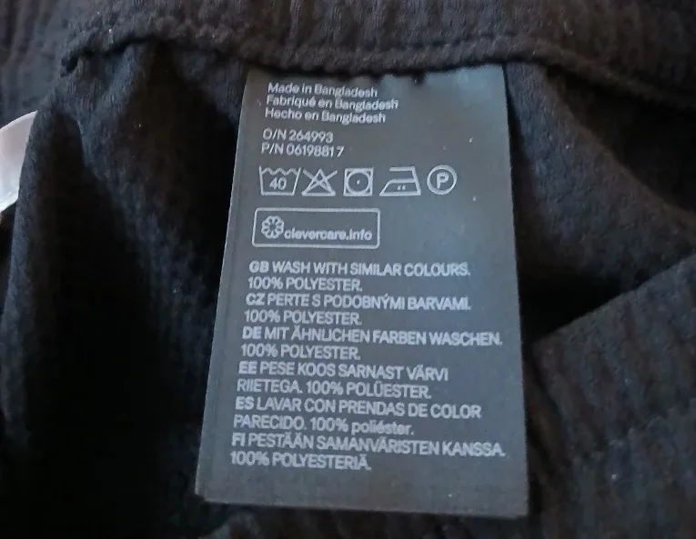 H&M Black Jogger Pants - Size 40 image indicator(2)