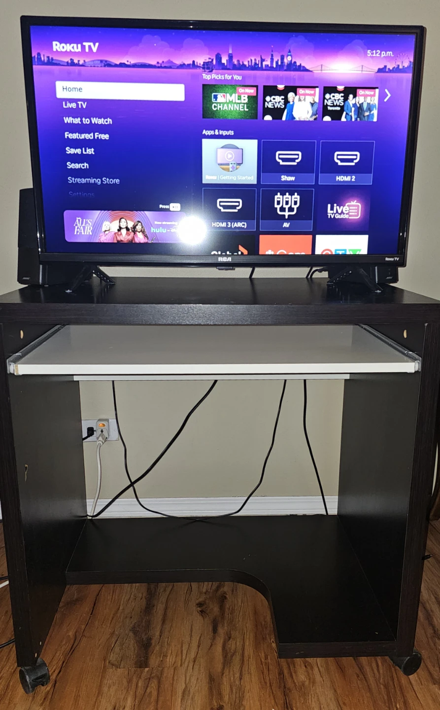 Dark Brown Computer Desk - 30x19.75x30 inches