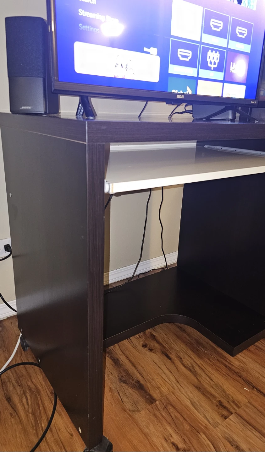 Dark Brown Computer Desk - 30x19.75x30 inches - photo 3