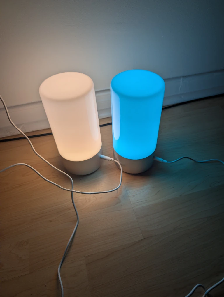 LED Table Lamp 256 RGB Color Changing 3 Level Warm White Light - photo 4