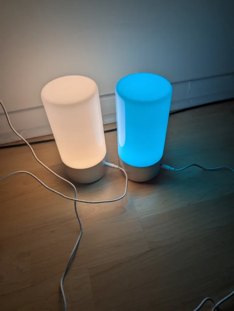 LED Table Lamp 256 RGB Color Changing 3 Level Warm White Light image indicator(4)